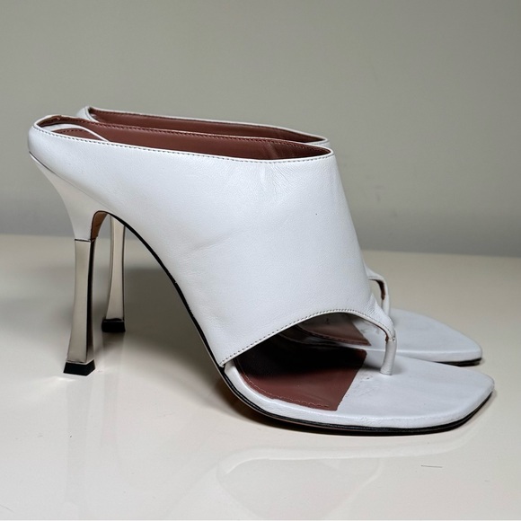 paris texas white leather heels